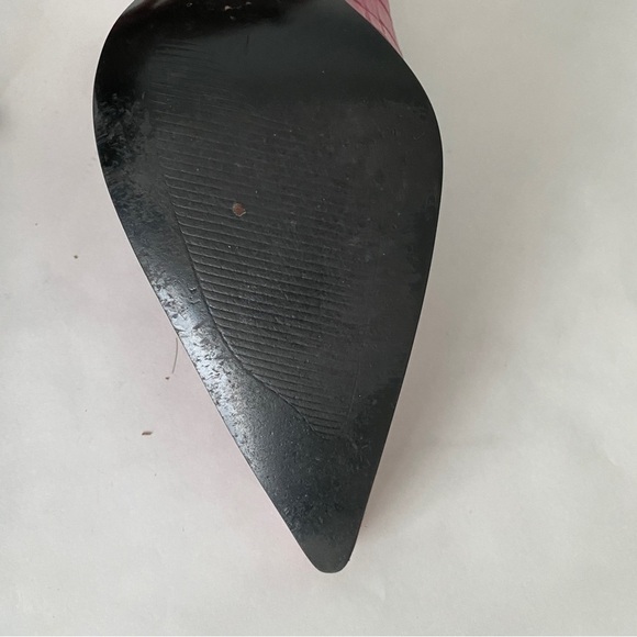 ⭐️4 x HOST PICK⭐️ Steve Madden Pink Leather Crocodile Print Shoes - Picture 5 of 8